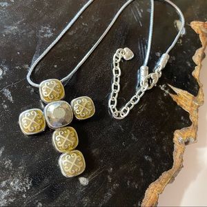 ✝️ BRIGHTON Reversible Cross Necklace NWOT ✝️